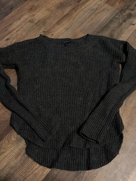 Express Sweaters - Express Black Ribbed Crewneck Sweater